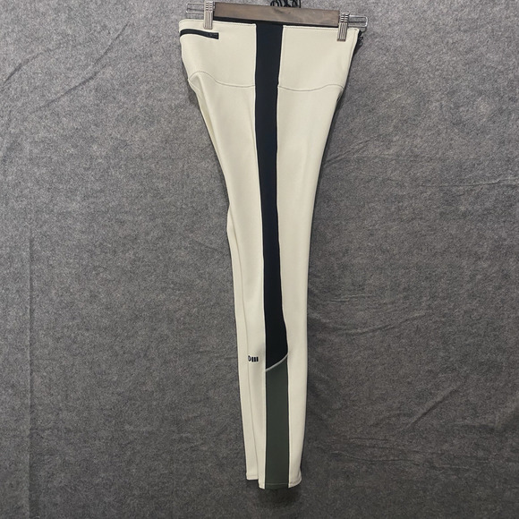 Bandier X Solid & Striped Scuba Leggings Womens Sz S Cream Neoprene‎ Soleil - Picture 3 of 8